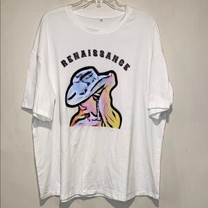 Renaissance Graphic Tee with Hat Design 2XL NWOT